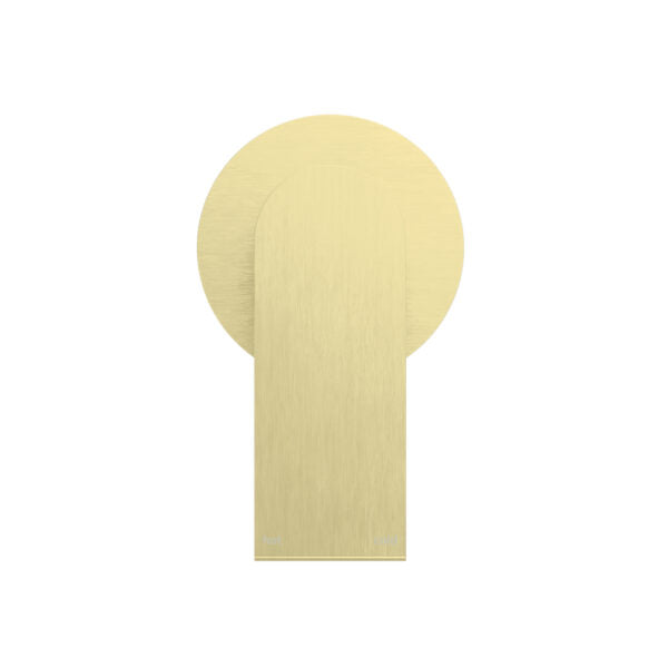 Nero Bianca Shower Mixer Round Plate Brushed Gold