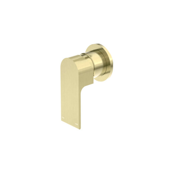 Nero Bianca Shower Mixer Round Plate Brushed Gold