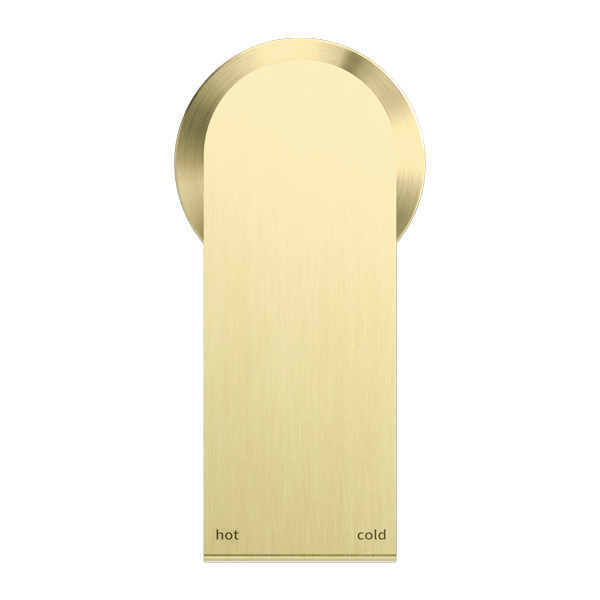 Nero Bianca Shower Mixer With 60mm Plate Brushed Gold