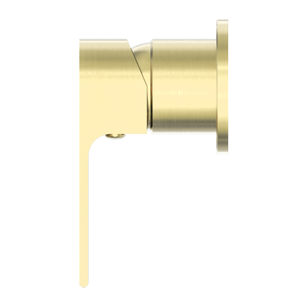 Nero Bianca Shower Mixer With 60mm Plate Brushed Gold