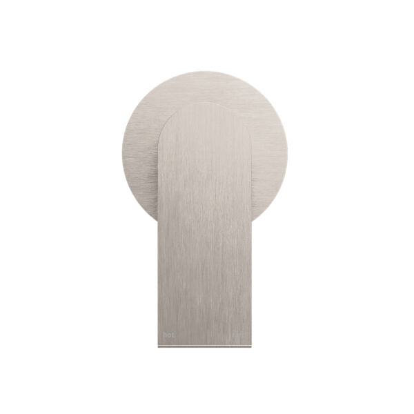 Nero Bianca Shower Mixer Round Plate Brushed Nickel