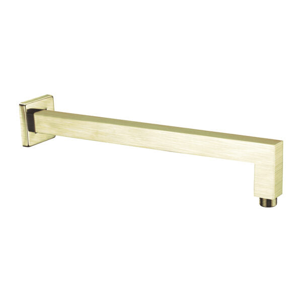 Nero Square Shower Arm Brushed Gold