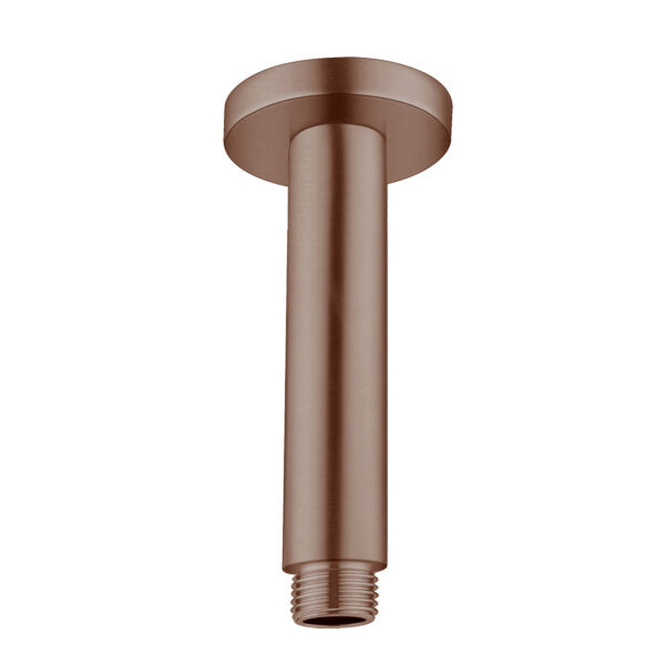 Nero Round Ceiling Arm 150mm Length Brushed Bronze