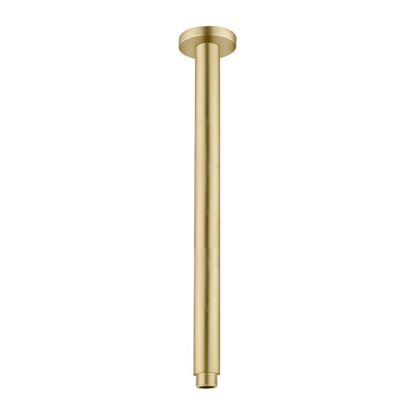 Nero Round Ceiling Arm 300mm Length Brushed Gold