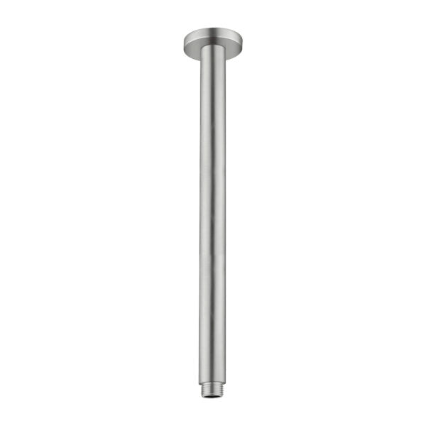 Nero Round Ceiling Arm 300mm Length Brushed Nickel