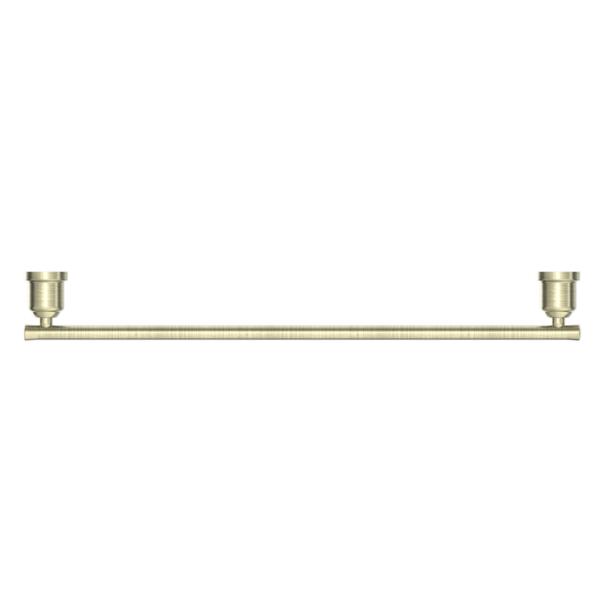 Nero York Single Towel Rail 600mm Aged Brass Aged Brass
