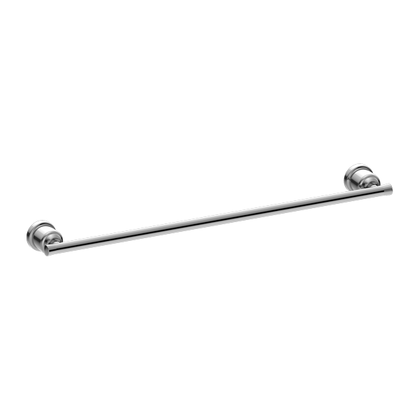 Nero York Single Towel Rail 600mm Chrome