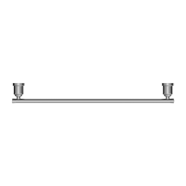 Nero York Single Towel Rail 600mm Chrome