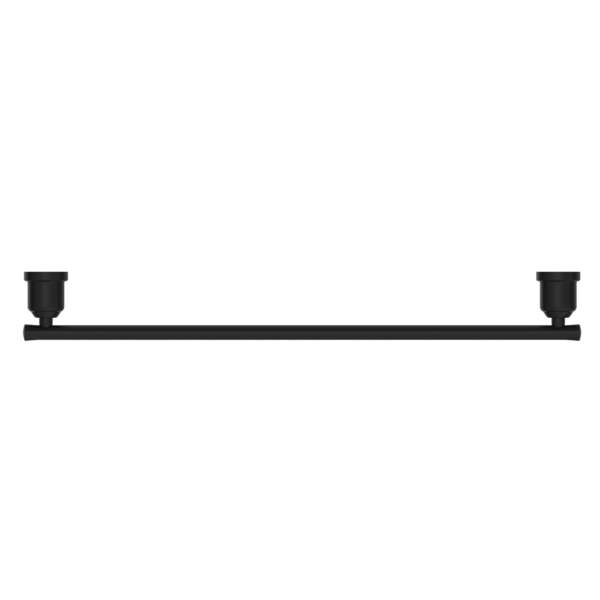 Nero York Single Towel Rail 600mm Matte Black