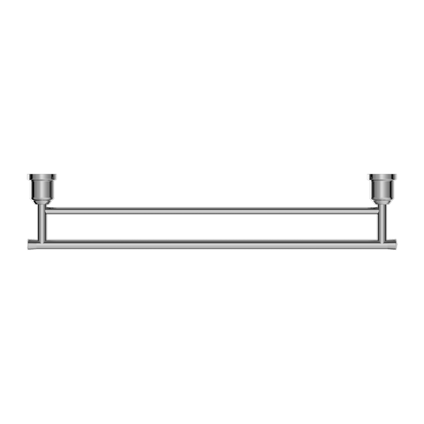 Nero York Double Towel Rail 600mm Chrome