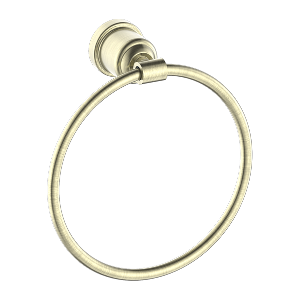 Nero York Towel Ring Aged Brass Aged Brass