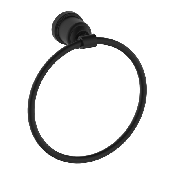 Nero York Towel Ring Matte Black