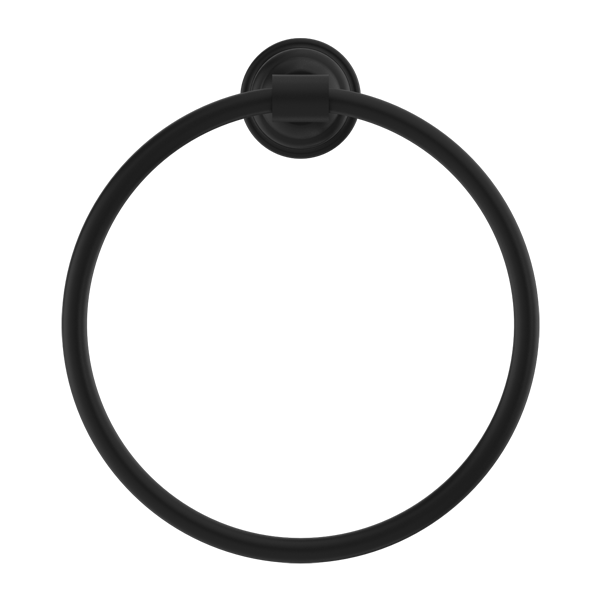 Nero York Towel Ring Matte Black