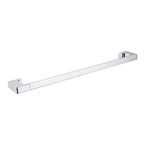 Nero Pearl Single Towel Rail 600mm Chrome