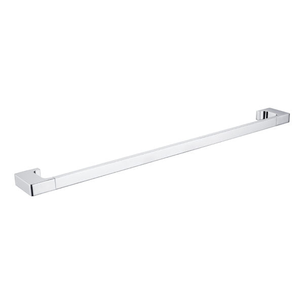 Nero Pearl Single Towel Rail 800mm Chrome