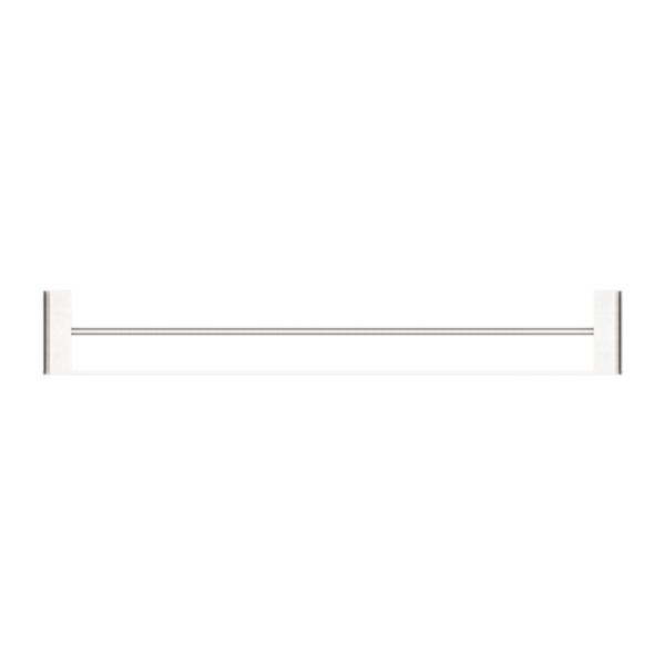 Nero Bianca Double Towel Rail 800mm Brushed Nickel