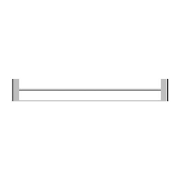 Nero Bianca Double Towel Rail 800mm Chrome