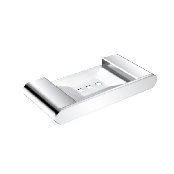 Nero Bianca Soap Dish Holder Chrome