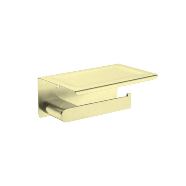 Nero Bianca Toilet Roll Holder Brushed Gold