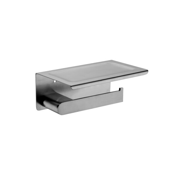 Nero Bianca Toilet Roll Holder Gun Metal