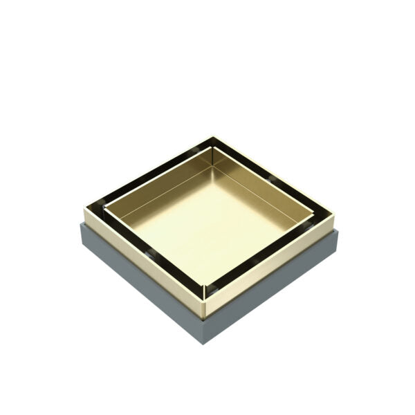 Nero Tile Insert Floor Waste 50mm Outlet Brushed Gold