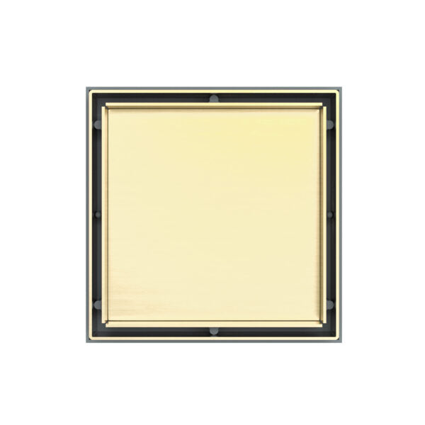 Nero Tile Insert Floor Waste 100mm Outlet Brushed Gold