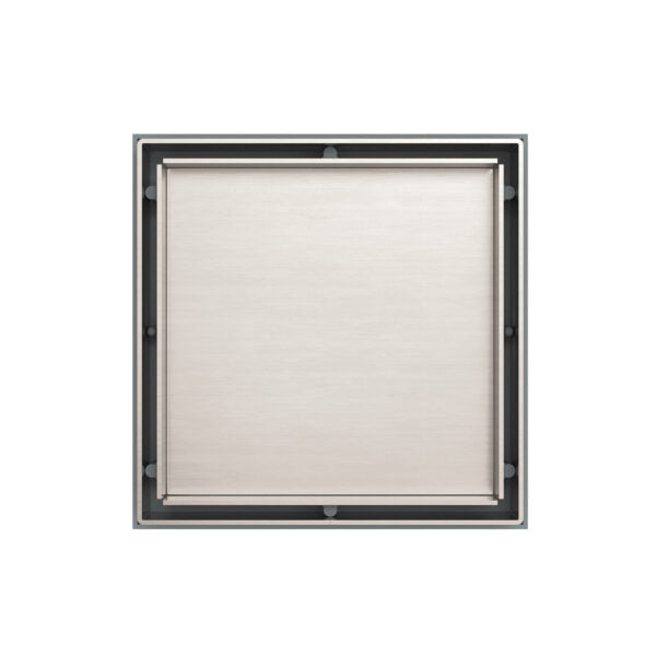 Nero Tile Insert Floor Waste 100mm Outlet Brushed Nickel