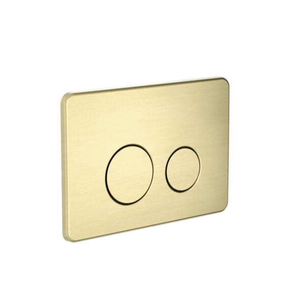 Nero In Wall Toilet Push Plate Brushed Gold