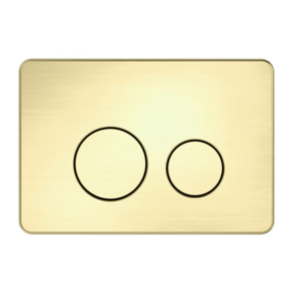 Nero In Wall Toilet Push Plate Brushed Gold
