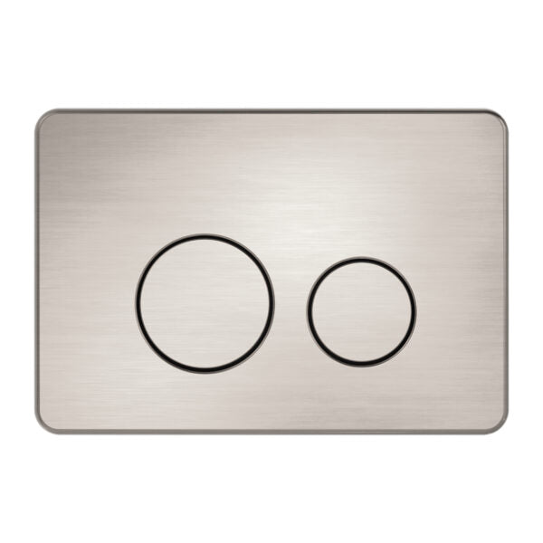 Nero In Wall Toilet Push Plate Brushed Nickel