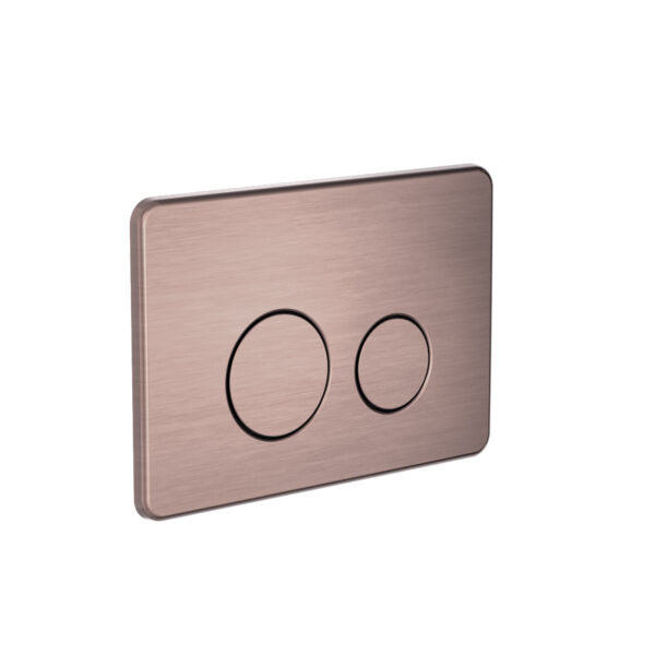 Nero In Wall Toilet Push Plate Brushed Bronze