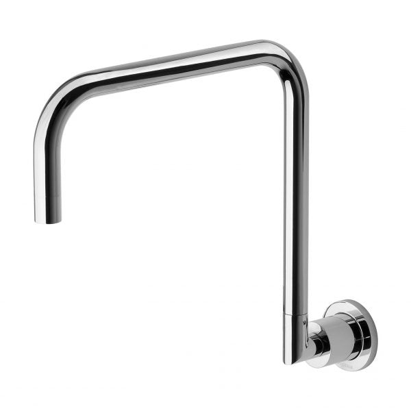 Phoenix Radii Wall Sink Outlet 300mm Squareline Chrome