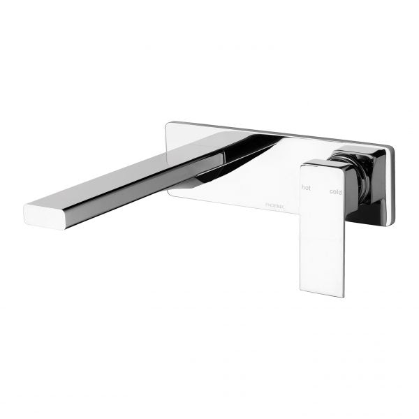 Phoenix Radii Wall Bath Mixer Set 200mm Chrome
