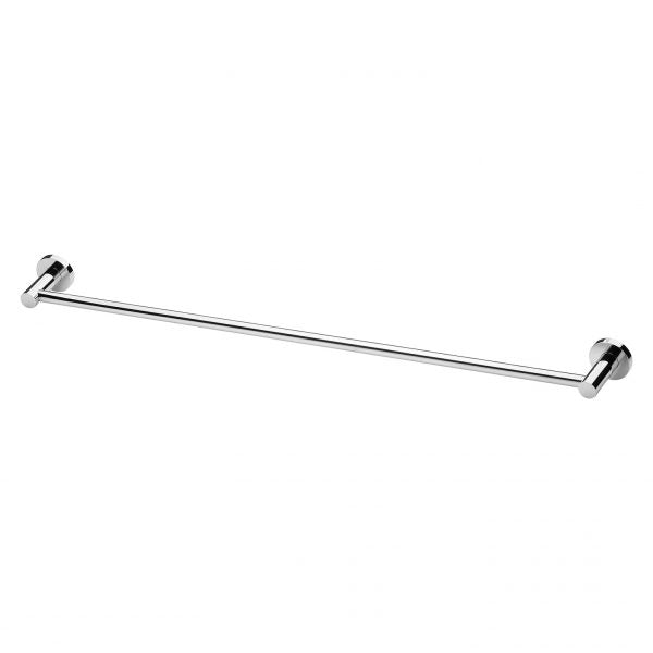 Phoenix Radii Single Towel Rail 800mm Round Plate Chrome