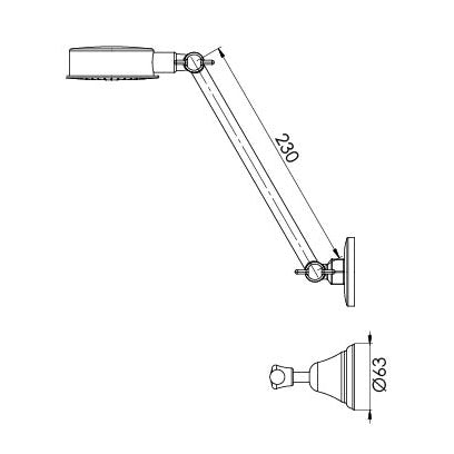 Phoenix Rhapsody Lever Shower Set Chrome