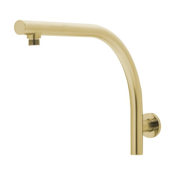 Phoenix Rush High-Rise Shower Arm Brushed Gold