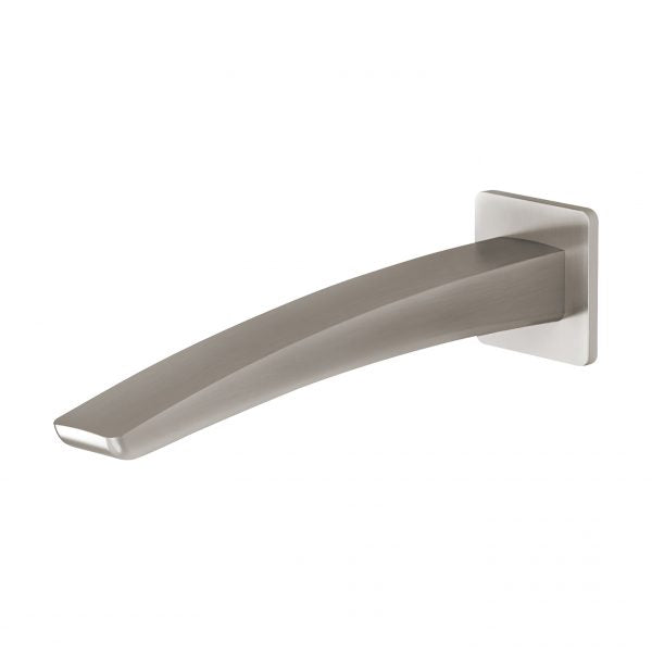 Phoenix Rush Wall Basin Outlet 230mm Brushed Nickel