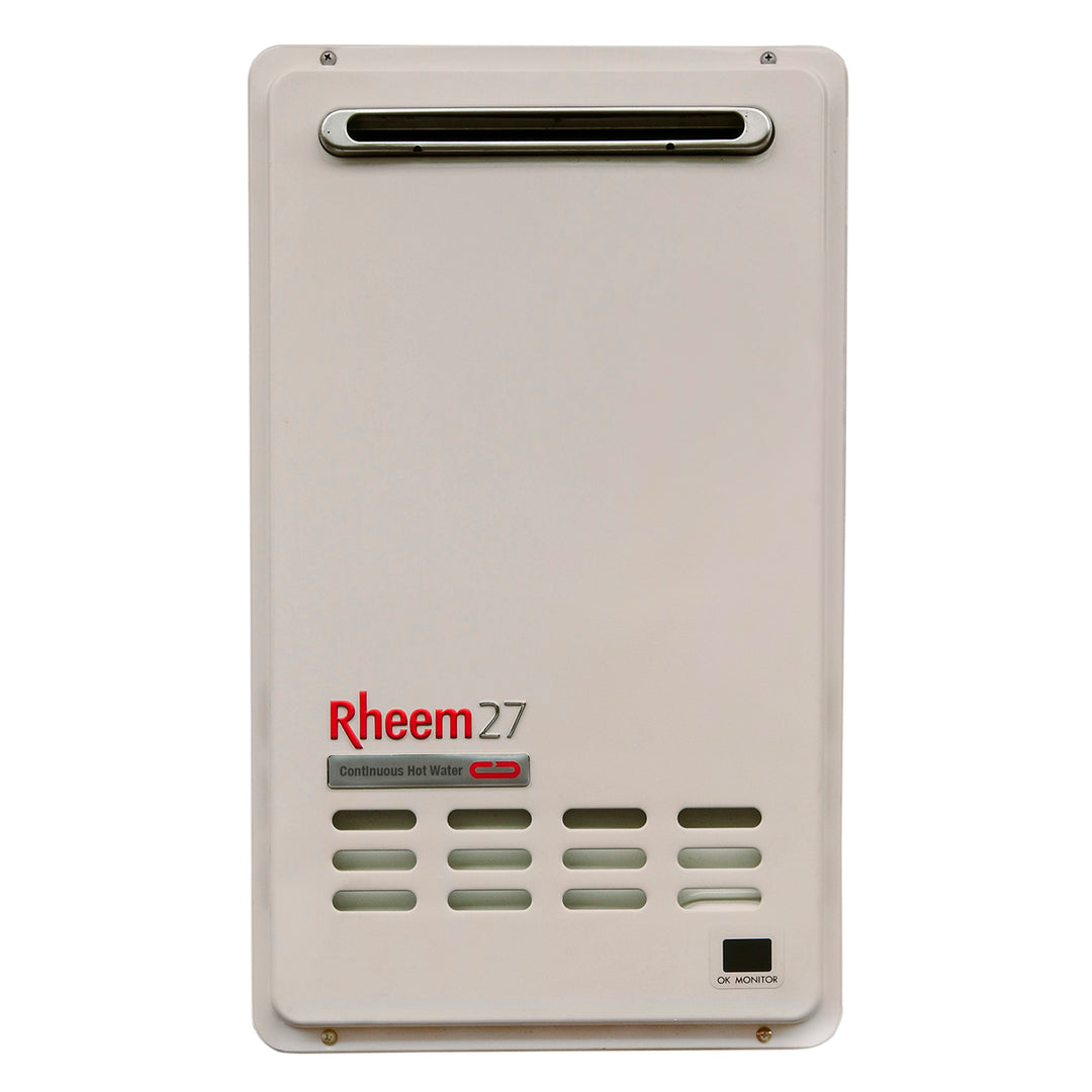 Rheem 27L Gas Continuous Flow Water Heater : 50°C Natural Gas