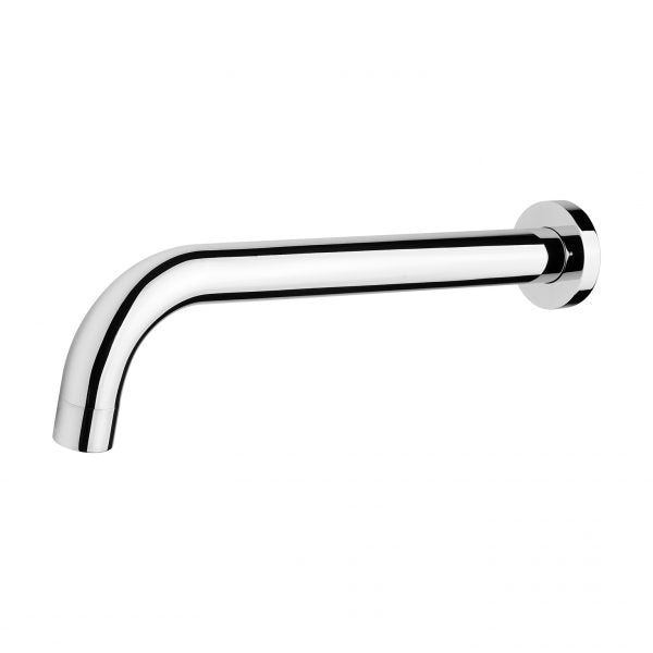 Phoenix Vivid Wall Bath Outlet 250mm Curved Chrome