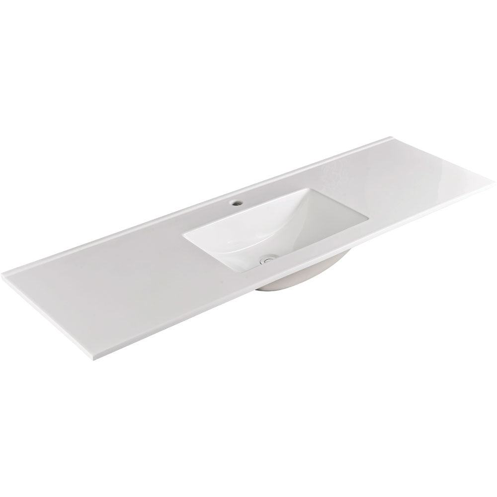 Fienza Vanessa Top Only 1500mm x 460mm Single Bowl 1 Tap Hole