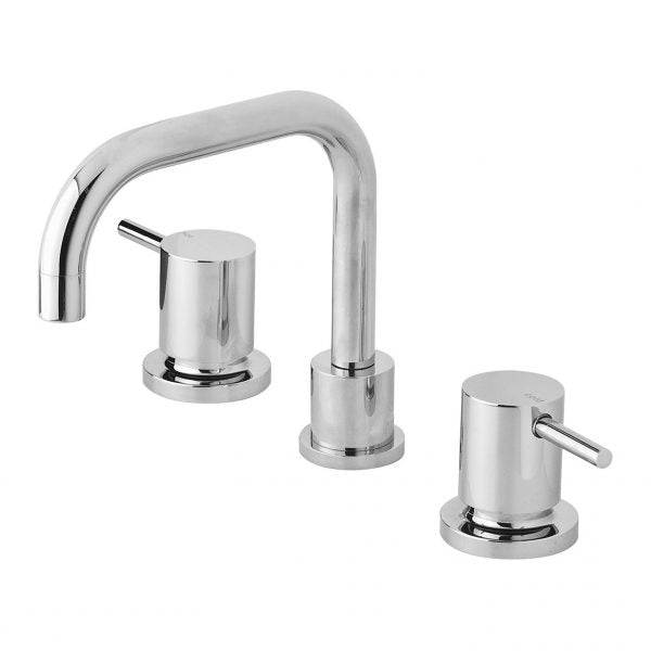 Phoenix Vivid Pin Lever Basin Set Swivel Squareline Outlet Chrome Lead Free