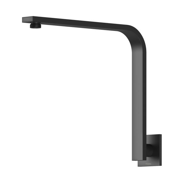 Phoenix Vivid Slimline High-Rise Shower Arm Square Plate Matte Black