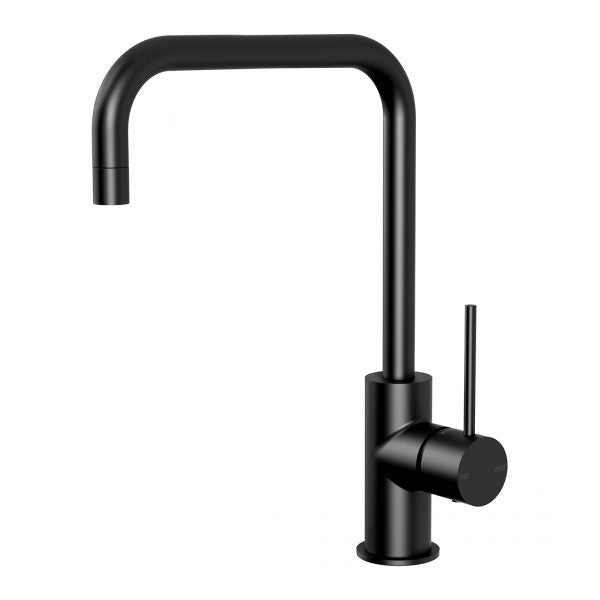 Phoenix Vivid Slimline Sink Mixer 220mm Squareline Matte Black