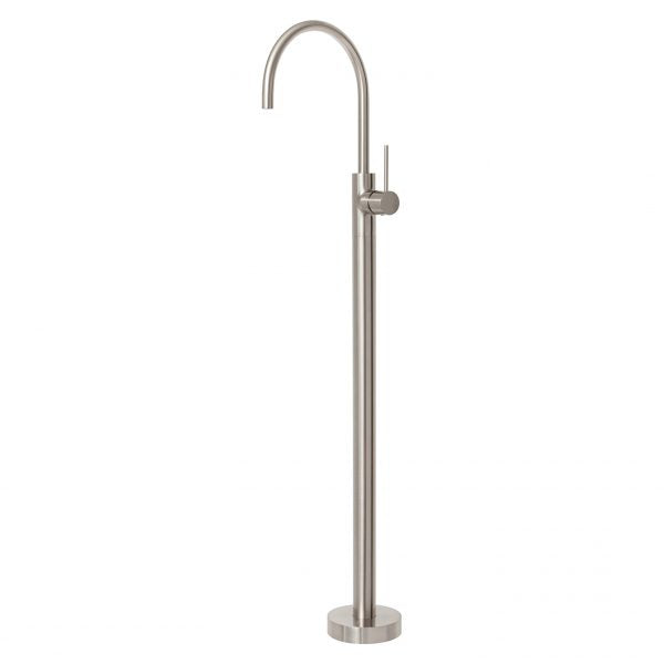 Phoenix Vivid Slimline Floor Mounted Bath Mixer Brushed Nickel