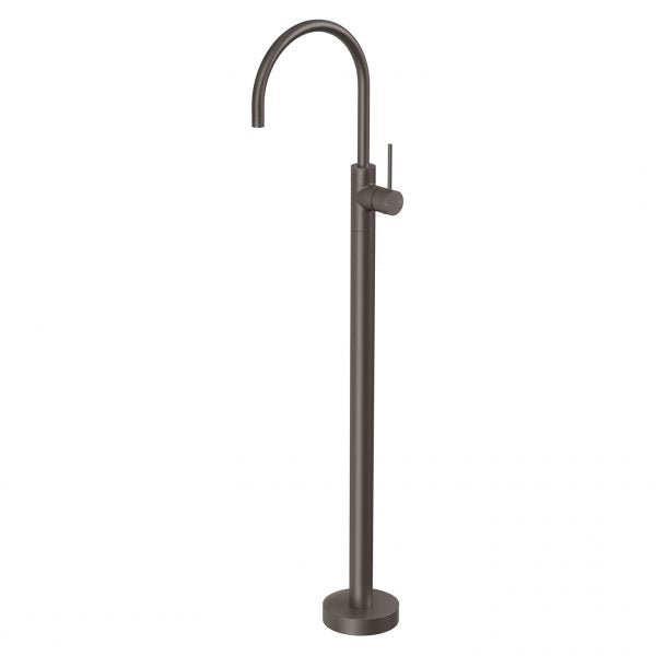 Phoenix Vivid Slimline Floor Mounted Bath Mixer Matte Black