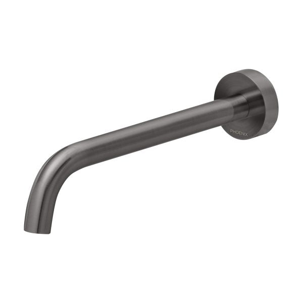 Phoenix Vivid Slimline Wall Basin Outlet 230mm Curved Matte Black