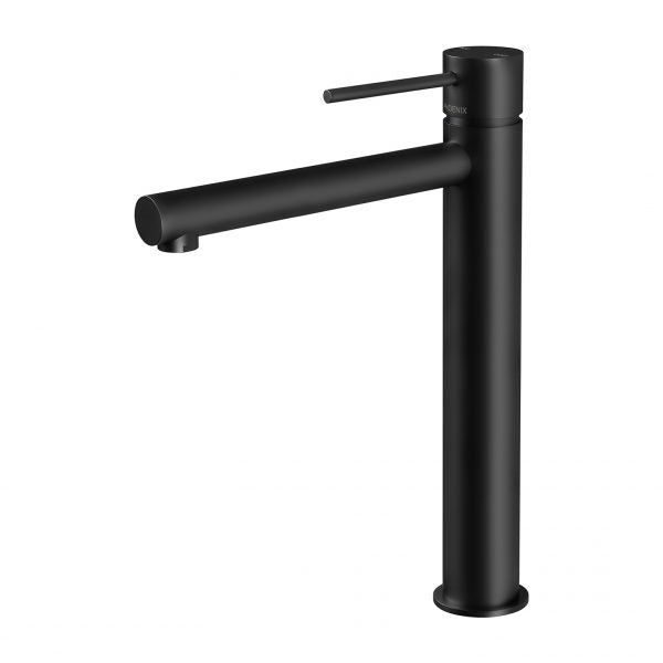 Phoenix Vivid Slimline Vessel Mixer Matte Black Lead Free