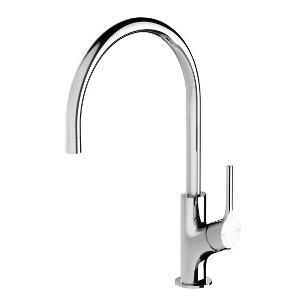 Phoenix Vivid Slimline Oval Sink Mixer 220mm Gooseneck Chrome Lead Free