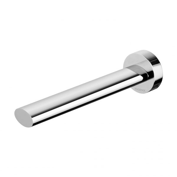 Phoenix Vivid Slimline Oval Wall Bath Outlet 180mm Chrome Lead Free