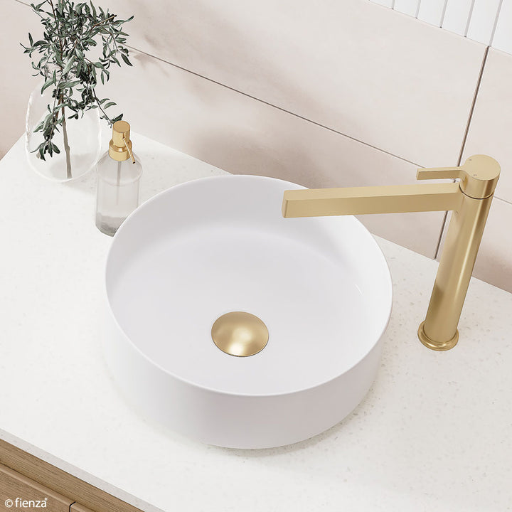 Fienza Universalwaste 32/40mm Dome Pop Up Pull Out Urban Brass
